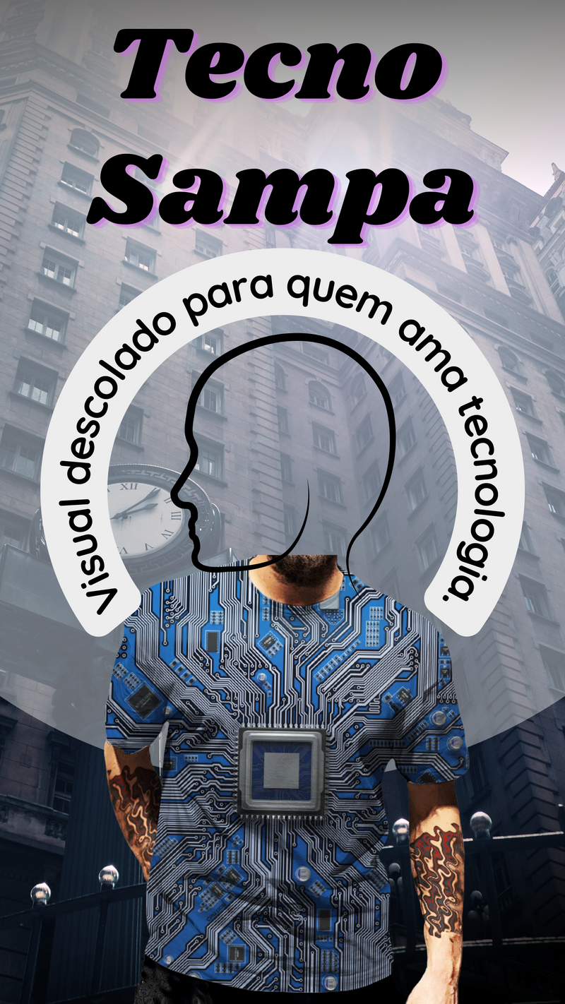 Camisa Tecno City - A Era da Inteligencia Artificial