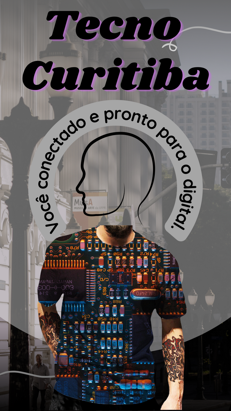 Camisa Tecno City - A Era da Inteligencia Artificial