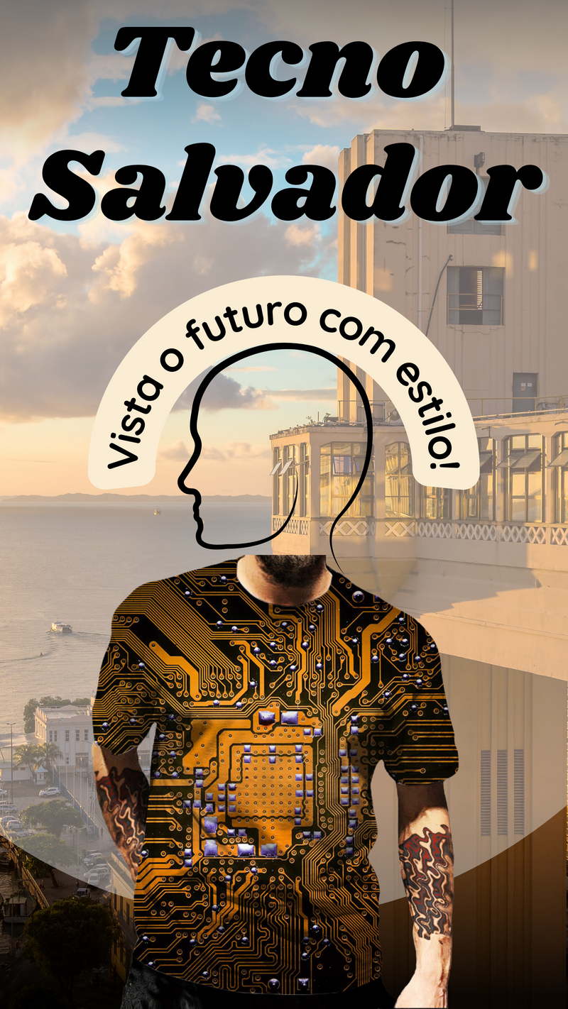 Camisa Tecno City - A Era da Inteligencia Artificial