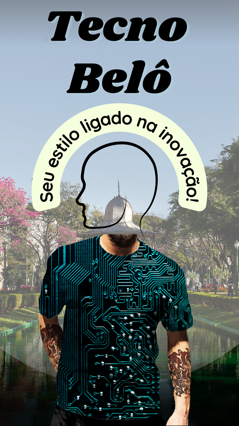 Camisa Tecno City - A Era da Inteligencia Artificial